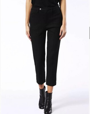 $198 Diesel Women s P-Aten Trousers Black Pants Comfort Stretch Size 29