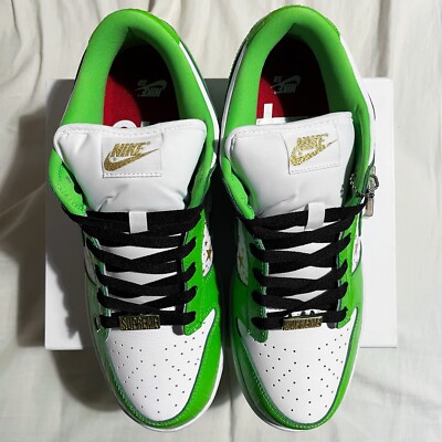 2020 Nike SB Dunk Low Pro / Supreme Stars UK 10 US 11 Mean Green