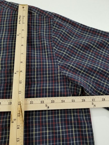 Covington Button Up Shirt Men’s 2XL XXL Plaid Long Sleeves Pocket Easy Care Work - Picture 6 of 7