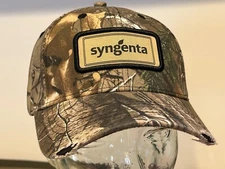 Syngenta Company Camo Hunt Fish Distressed  UNIQUE   Golf Cap Hat NEW