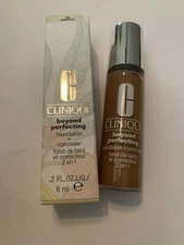 Clinique Beyond Perfecting Foundation + Concealer 24 Golden D-G NIB! .2 fl oz.