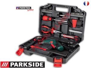 Parkside Boite A Outils Avec Visseuse Sans Fil 47pieces Ebay