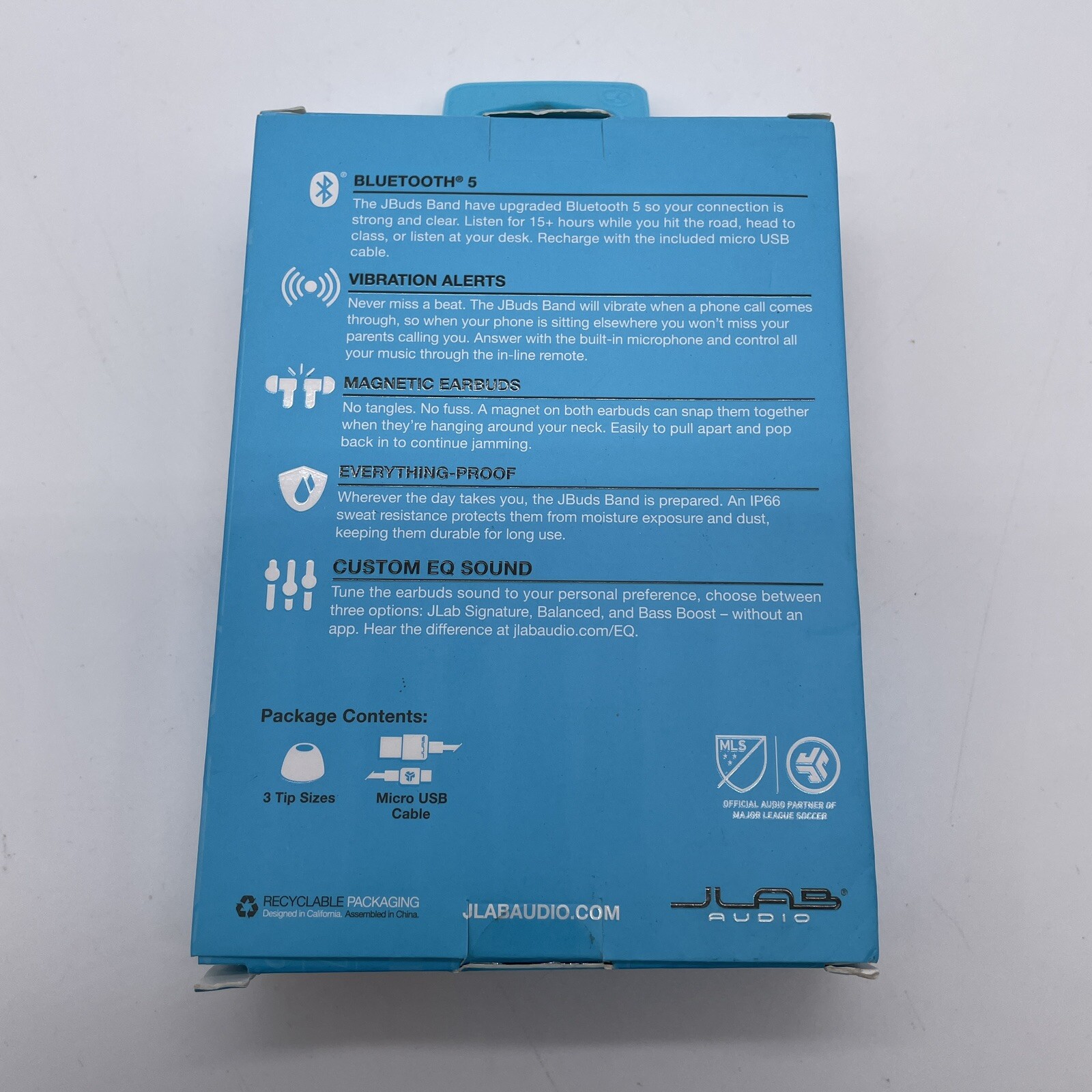 JLab JBuds Band Wireless Neckband Wireless Headset W Mic, Volume, Track