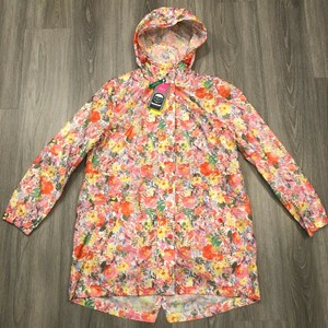 floral waterproof coat