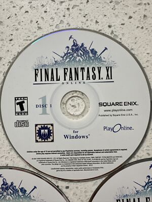 Final Fantasy XI (PC, 2003) No Case Or Manual All 5 Game Discs