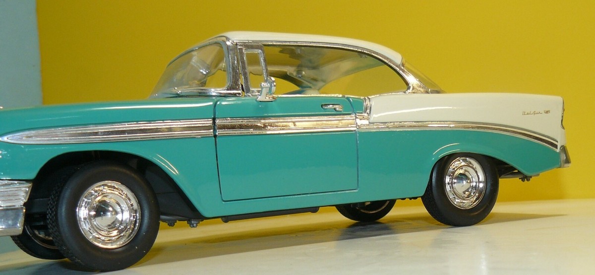 1/18 1956 Chevy Bel Air , green and white , no box , | eBay
