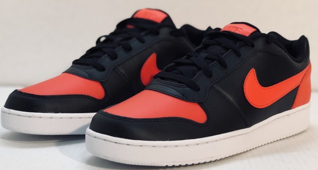 nike ebernon low red black