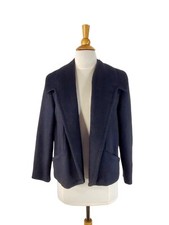 Vintage 50s Black Swing Jacket in Soft Plush - med, lg