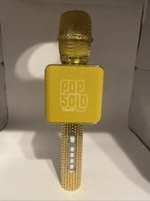 Pop Solo Tzumi Wireless Bluetooth Gold Bling Microphone Working