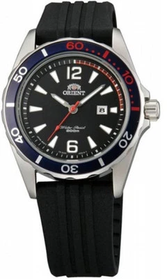 ORIENT FSZ3V003B0 Damenuhr Schwarz Analog Edelstahl Gummi Sport Uhr - Bild 1 von 2