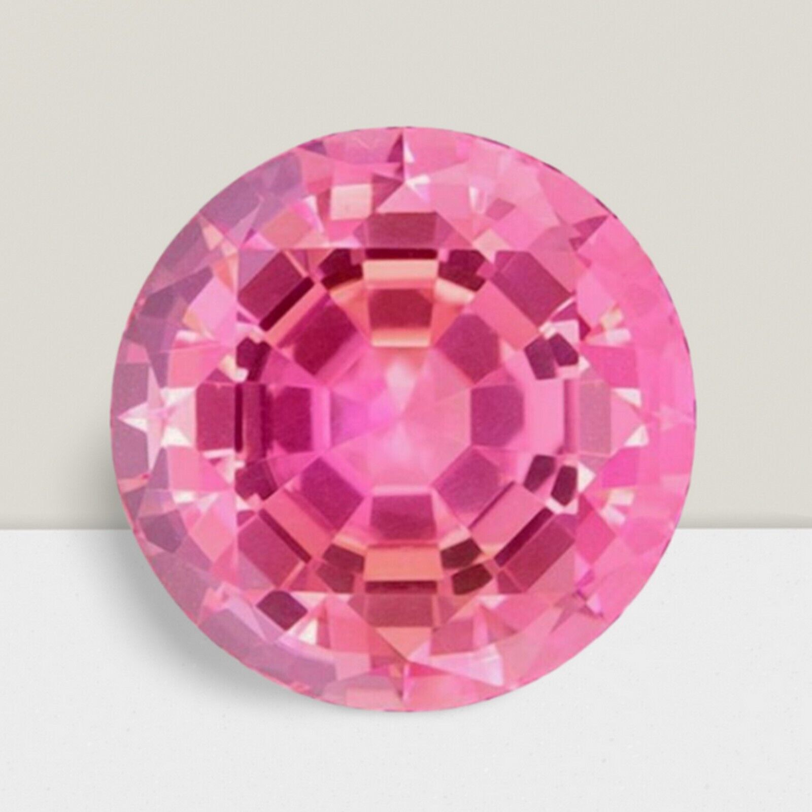 7mm Pink Tourmaline Round Cut Loose Gemstone 1.30 Carats Lustrous Sparkle