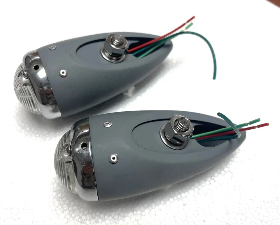 1940 Chevy Truck and Car Rebuilt Park light Assembly PAIR DUAL FILAMENT 12 volt - Image 3 of 4