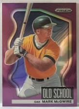 2022 Panini Prizm PURPLE PRIM Old School Insert # OS-7 Mark McGwire   M3