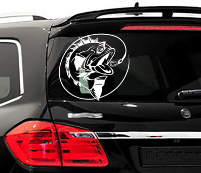 Angeln XL Aufkleber 30 Cm GROß Angler Fishing Fisch Auto Sticker Fisher Hobby