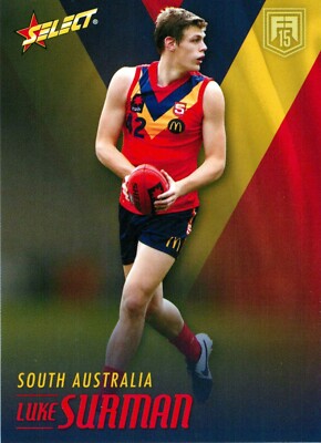 2015 Hawthorn Hawks AFL Select Future Force Rookie Card - Luke Surman