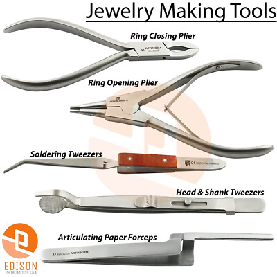 Medentra Jewelry Making Tools Ring Opening Closing Pliers Rings Holding Forceps 