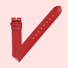 Ecclissi 16mm x 16mm Red Leather Strap original Buckle 75485