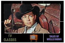Tales of Wells Fargo Tv- Dale Robertson 4"x6" MAGNET PRINT - 