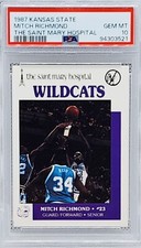PSA 10 POP 1 Mitch Richmond 1987 Kansas State The Saint Mary Hospital Team Issue