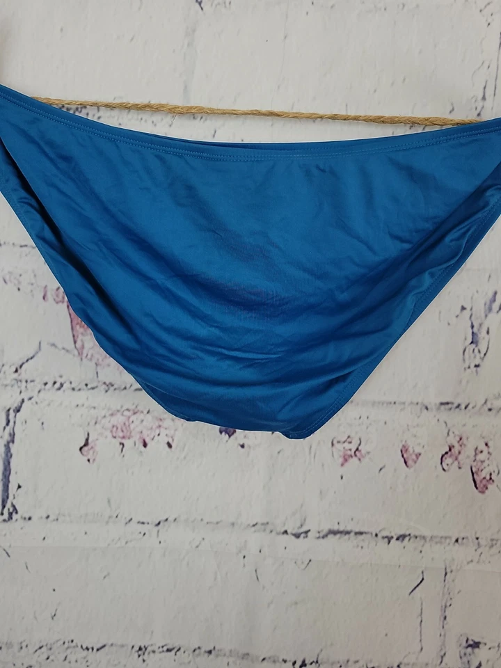 Maiô Mossimo azul-petróleo biquíni parte inferior hipster tamanho XL mistura de náilon - Imagem 3 de 4