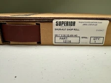 SUPERIOR ABRASIVES SHUR-KUT SHOP ROLL 12116 1" X 50 YD 400 GRIT A/O