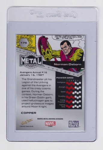 2024 Skybox Metal Universe Avengers Norman Osborn Bronze FX 069/150 - Picture 2 of 2