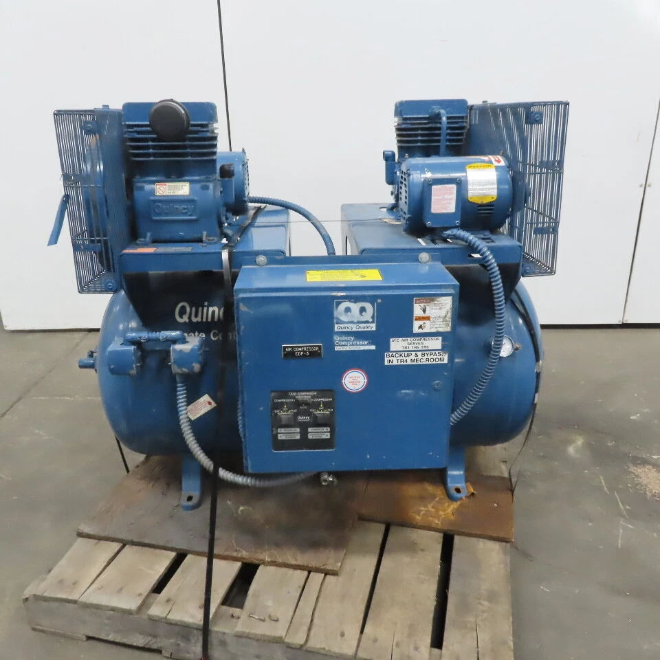 Oppervlakte Praten Gehoorzaamheid Quincy QC01006D00097 60 Gallon Horizontal Duplex Air Compressor 230/460V 3Ph | eBay Oppervlakte Praten Gehoorzaamheid Quincy QC01006D00097 60 Gallon Horizontal Duplex Air Compressor 230/460V 3Ph | eBay