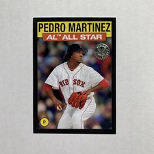 2021 Topps Pedro Martinez Black Parallel /299 All Star 1986 Red Sox 81/299