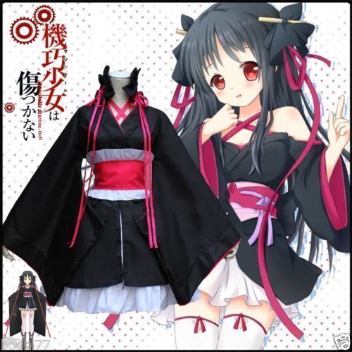 Machine-Doll wa Kizutsukanai Yaya Black Cosplay Wig