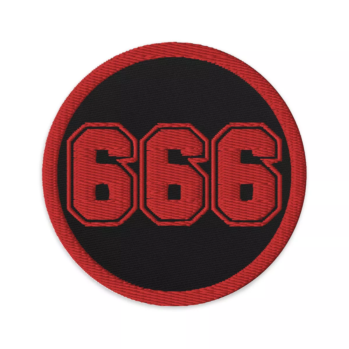 Red The Leviathan Cross of Satan Occult Symbol Embroidered Patch Applique