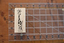 Judith GIRAFFE Animal Safari Wood Rubber Stamp H-45 R