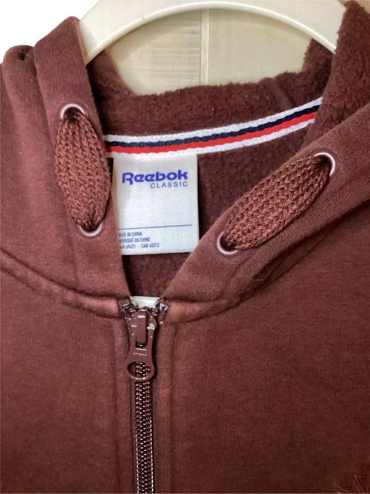 Suéter con Capucha Reebok Cremallera Completa Pequeño Foto 3 de 4