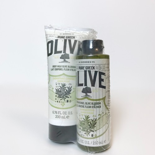 Korres Pure Greek Olive Body Cream & Shower Gel Olive Blossom eBay