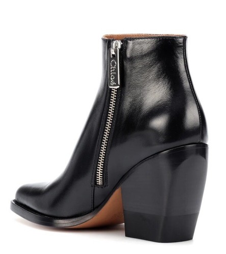 Chloe Rylee Stiefeletten schwarz Leder Größe 37,5 US-Größe 7,5 neu ohne Karton UVP 950 $ - Bild 5 von 18