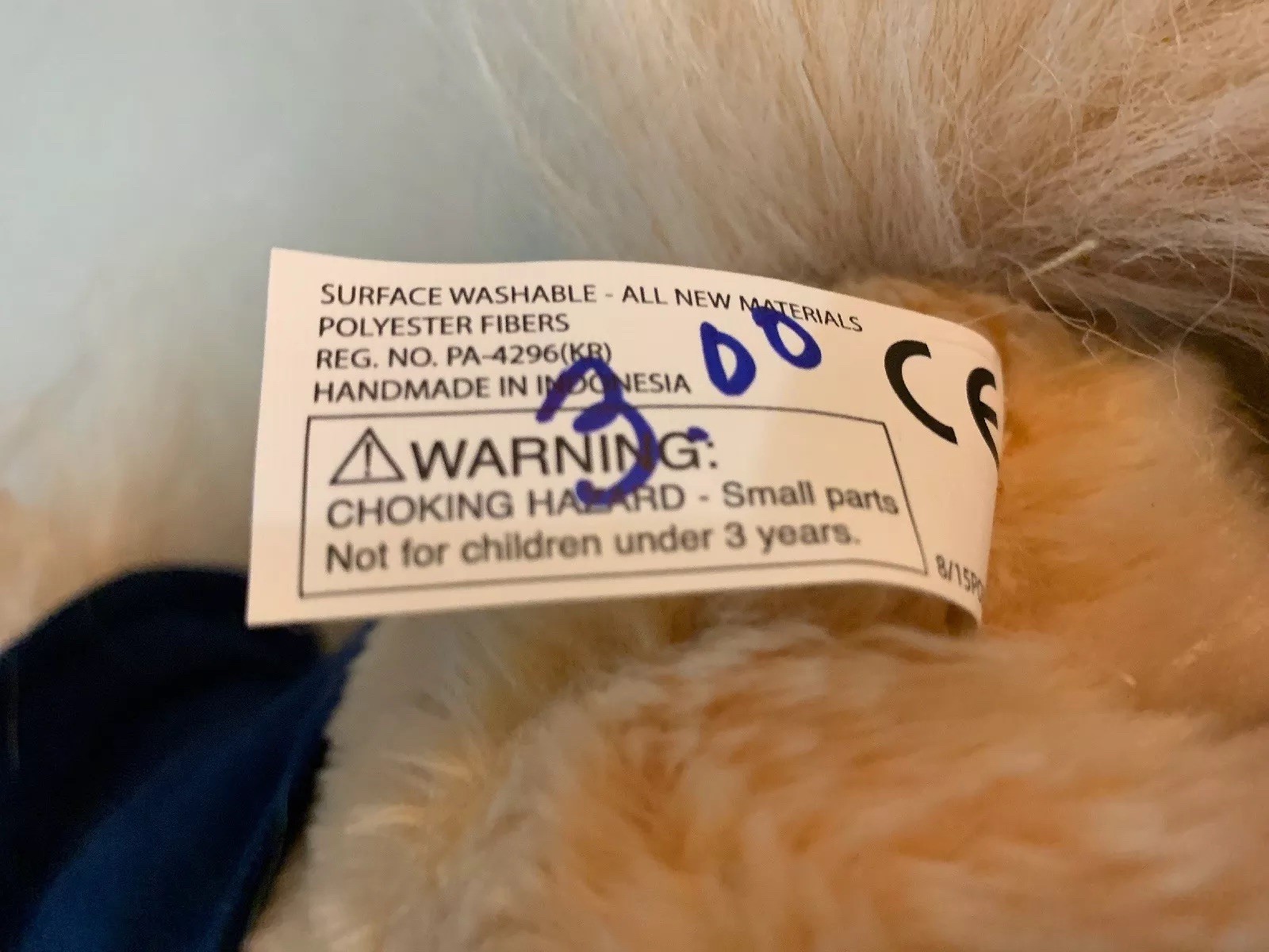 Wells Fargo Legendary Pony Nellie Tan Blu Giacca Peluche Animale 2015