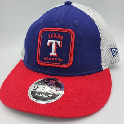 Texas Rangers New Era 9Fifty LP Snapback Baseball Cap Red Blue