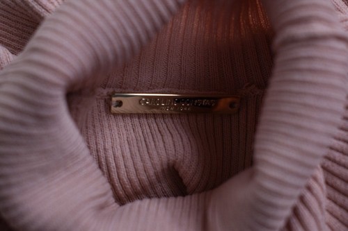 $595 NEW Caroline Constas Knit Sweater Turtleneck Pink NUDE Long Sleeve XS S . - Picture 7 of 7