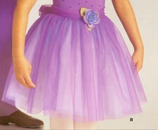 New Ballet Romantic Tutu Skirt Chiffon Organdy Orchid Copen Candy Pink Sm Child