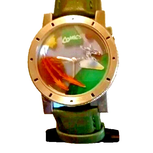 Reloj Pulsera Vintage Artwatch Marvel Silver Surfer 1996 Acción 3D Cristal (Funciona) Foto 2 de 4