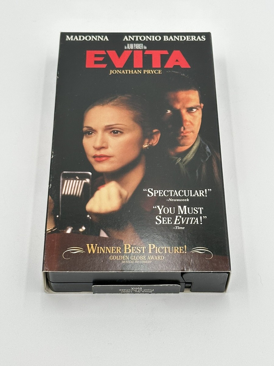 Evita - Featuring Madonna & Antonio Banderas - VHS - Tested