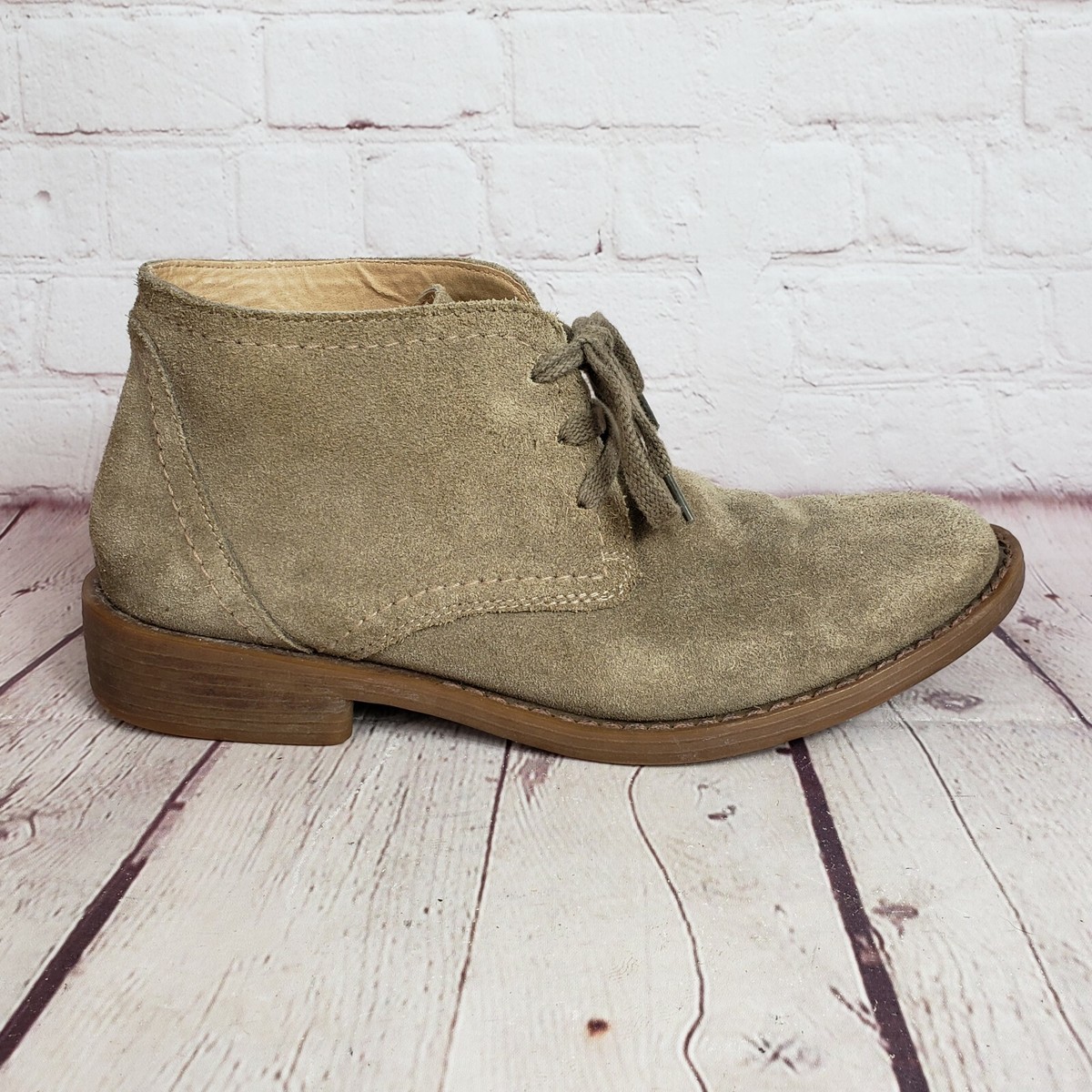 Banana Republic Mens Boots Chukka US 8 D Brown Suede Casual 
