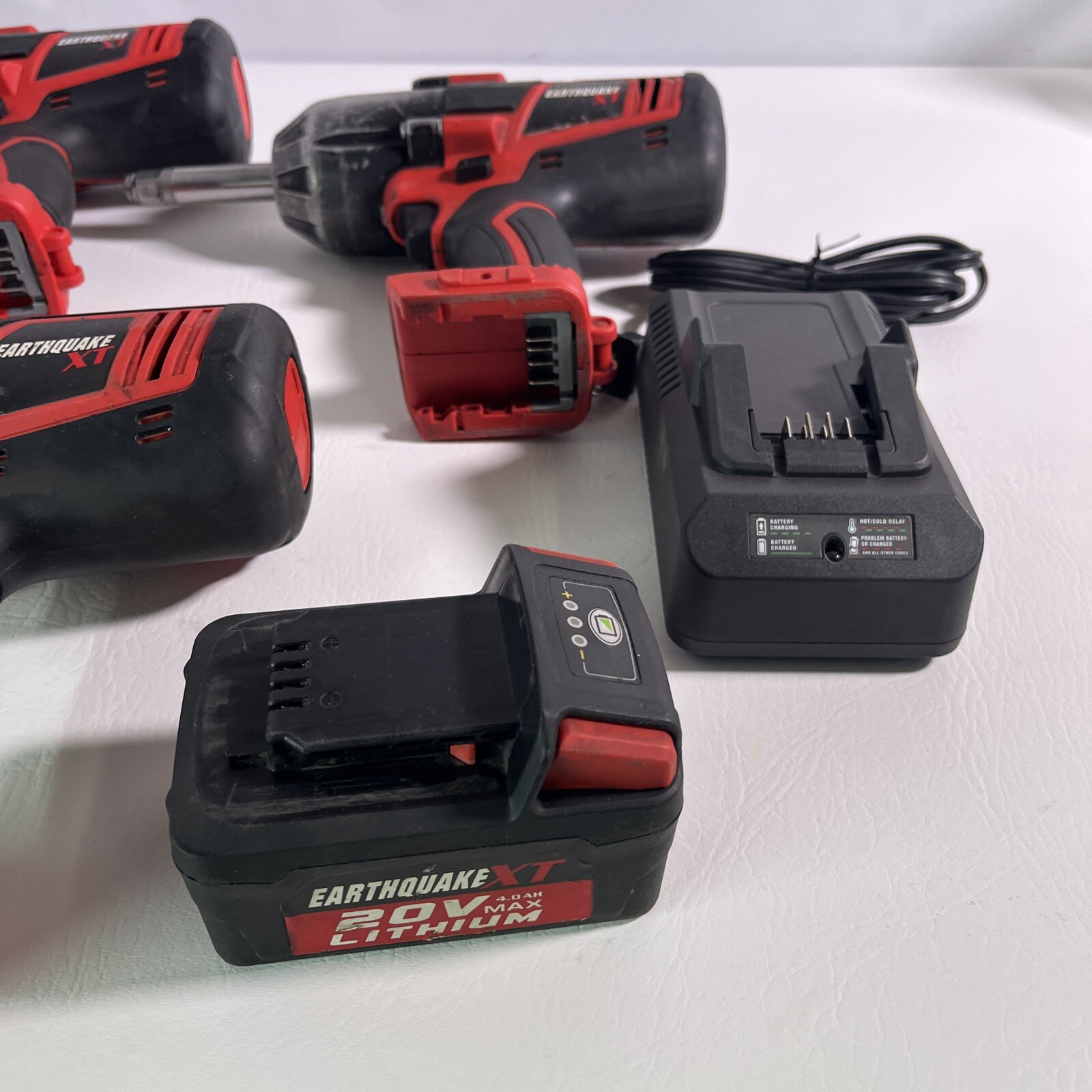 3 DIFFERENT SIZES EARTHQUAKE XT 20V CORDLESS IMPACT WRENCH ONE