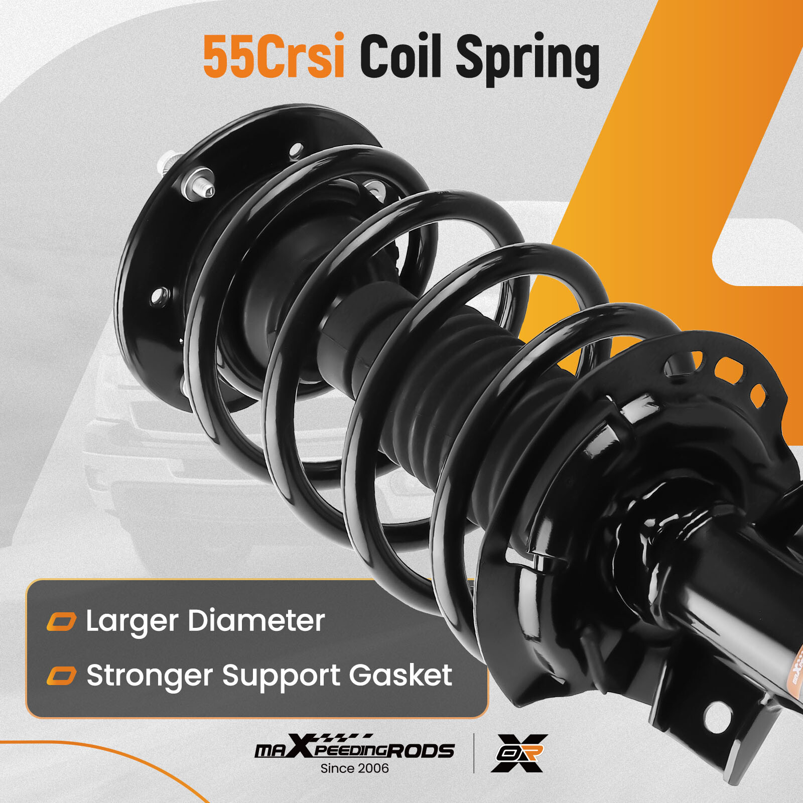 Front Shock Struts w/ Coil Spring Assembly for For Ford Fusion 2013-2020 FWD