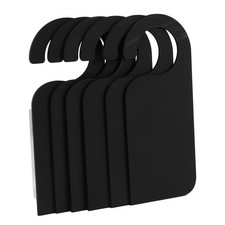 6 Pcs Wooden Door Sign Hanger -Sided Wood Blackboard Chalkboard Message4739