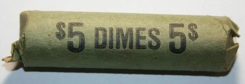 1987-P Roll of 50 Uncirculated Roosevelt Dimes