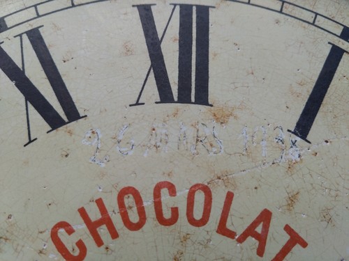 Antique French Advertising Pendulum Clock For Guerin Boutron Chocolat - Picture 6 of 12