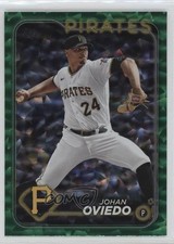 2024 Topps Series 1 Green Crackle Foil 148/499 Johan Oviedo #65 11o2