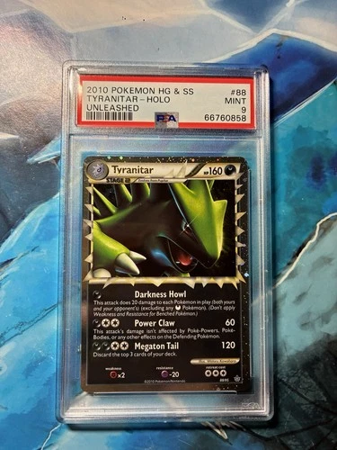 Pokemon Tyranitar Prime 88/95 Unleashed Holo Ultra Rare #88 PSA 9 Mint