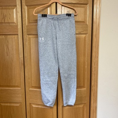 Under Armour Youth Boys Large (14/16) Joggers Cuffed Sweatpants in Gray