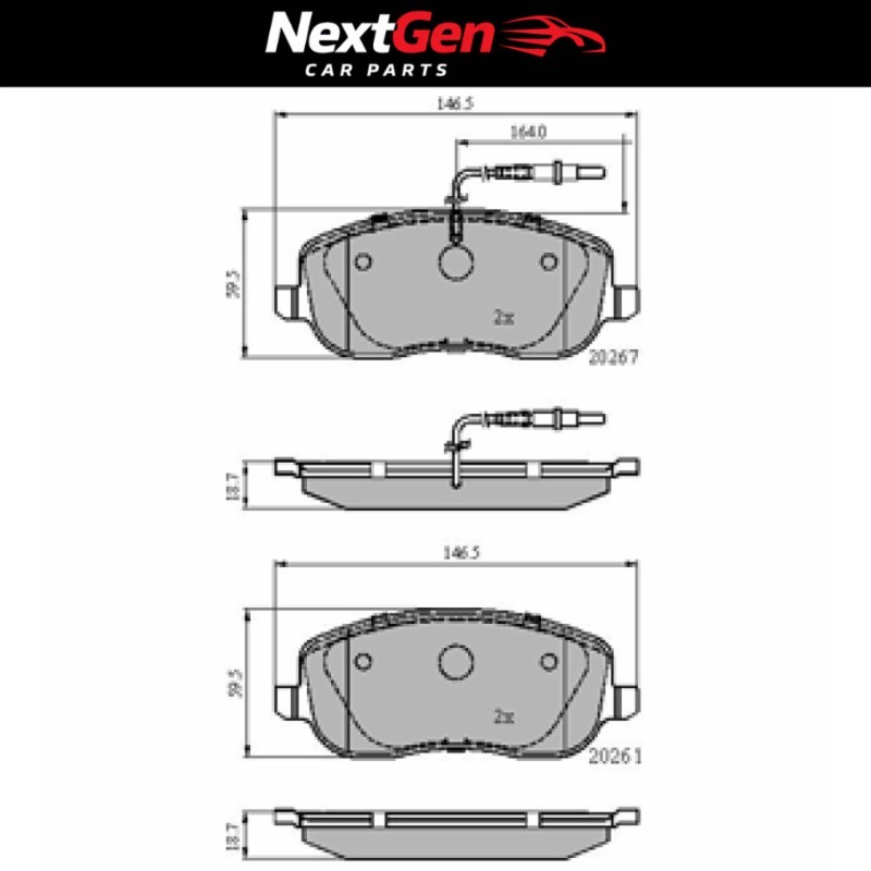 DriveTec Brake Pads for Hyundai i20 CVVT - 1.2 - 08-14